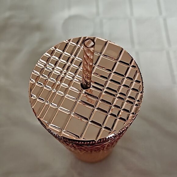 Starbucks Rose Gold Studded Cold Cup Tumbler 2021 24oz 710ml - Picture 5 of 16